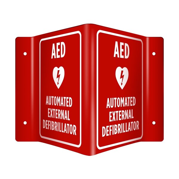 Aek AED 3D Sign Automated External Defibrillator EN9411 - main